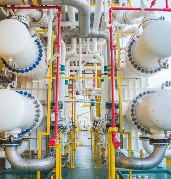 Gas cooler at oil and gas central processing platform.jpg