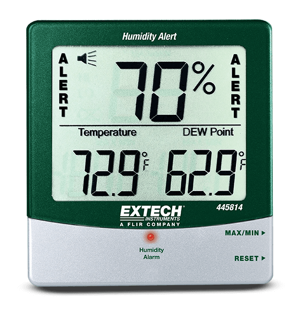 HYGRO-THERMOMETER HUMIDITY ALERT WITH DEW POINT